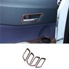 Peach Wood Inner Door 2018- For Toyota C-HR CHR Handle Cover Decor Frame 4*