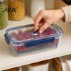 Breathable Food Container Crisper Box, with Mesh Drain Strainer, Tofu Whey Refrigerator Organizer Bin Separation Container, for Fresh Fruit Vegetable