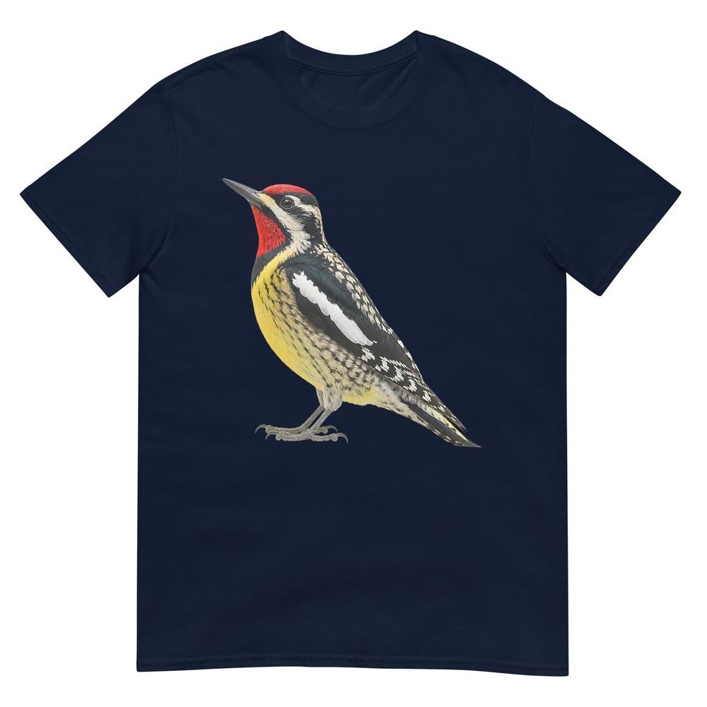 Yellowbellied Sapsucker Woodpecker Bird Illustration Tshirt S