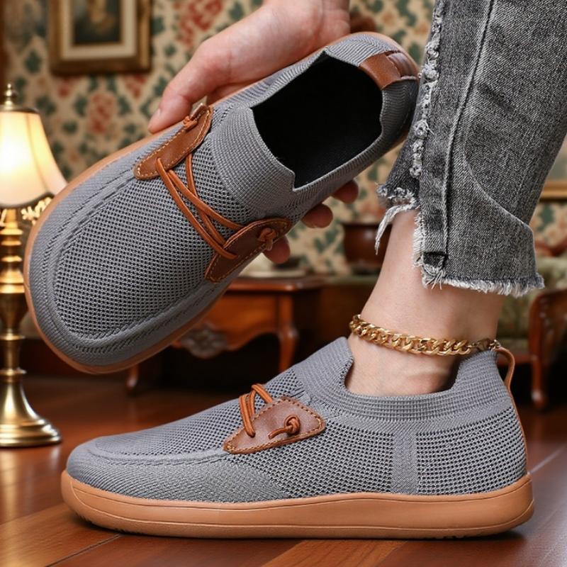 Soft Soled Wide Toe Shoes For Women Breathable Minimalist Anti Slip Walking Shoe Collar Drop Sole Anti Slip Mesh Shoes For Women