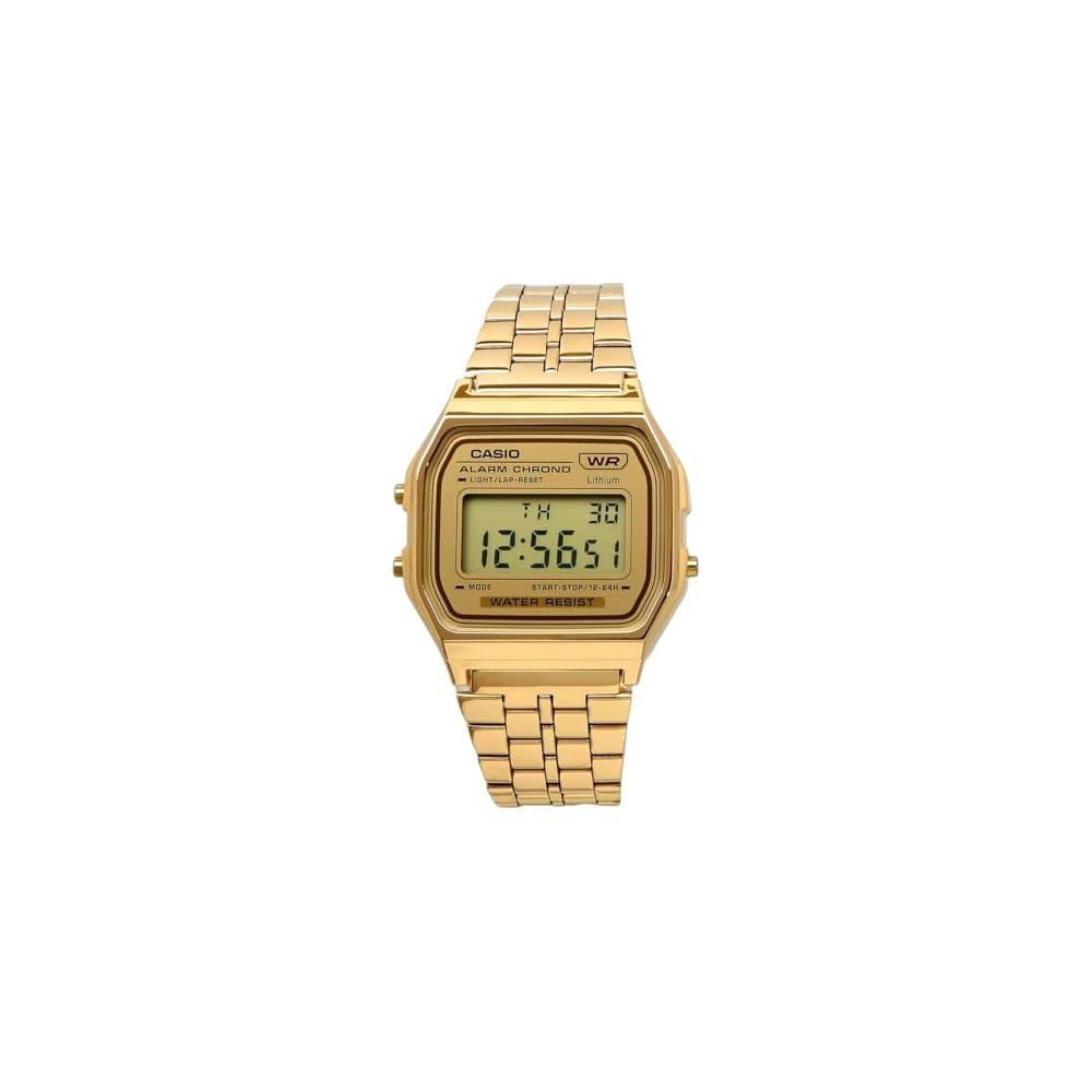 Casio Vintage Series A158WETG-9A Digital Watch Gold Unisex Kids