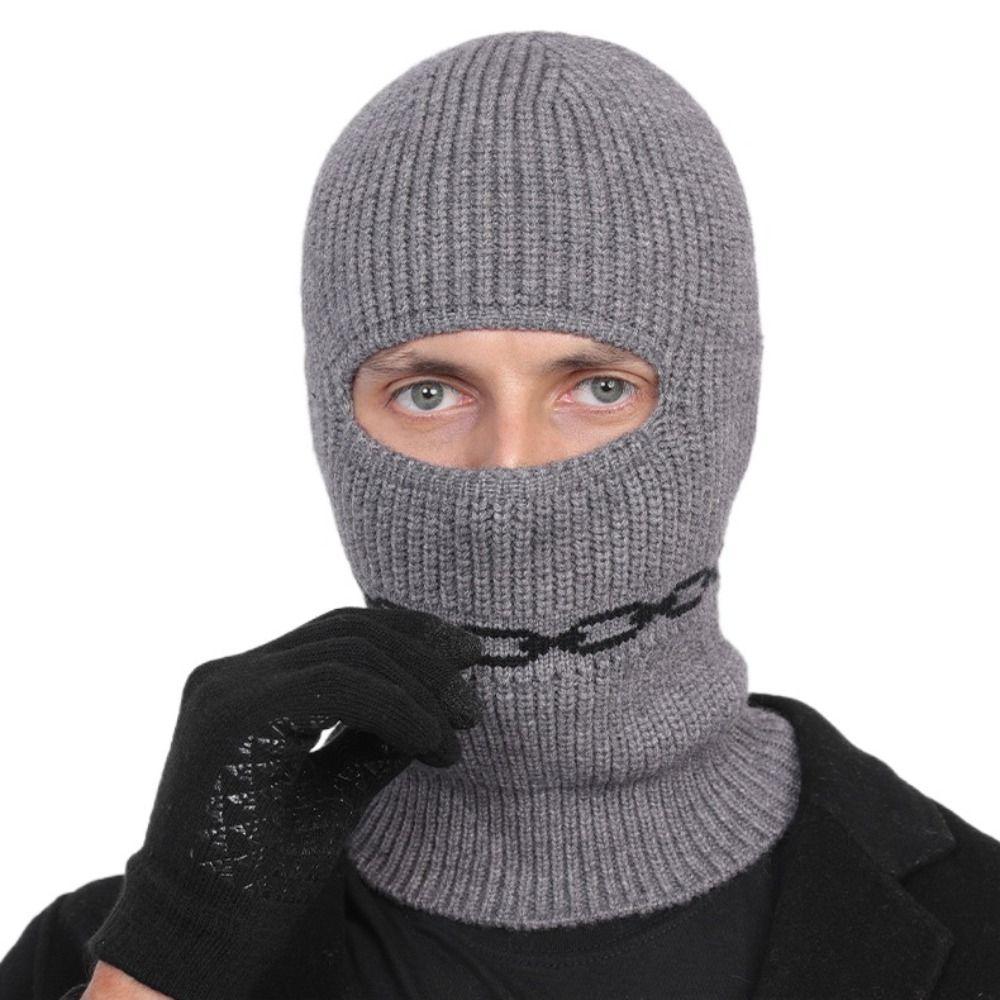 Windproof Balaclava Hat Keep Warm Full Face Cover Hat Fashion Winter Beanie Hat  Streetwear
