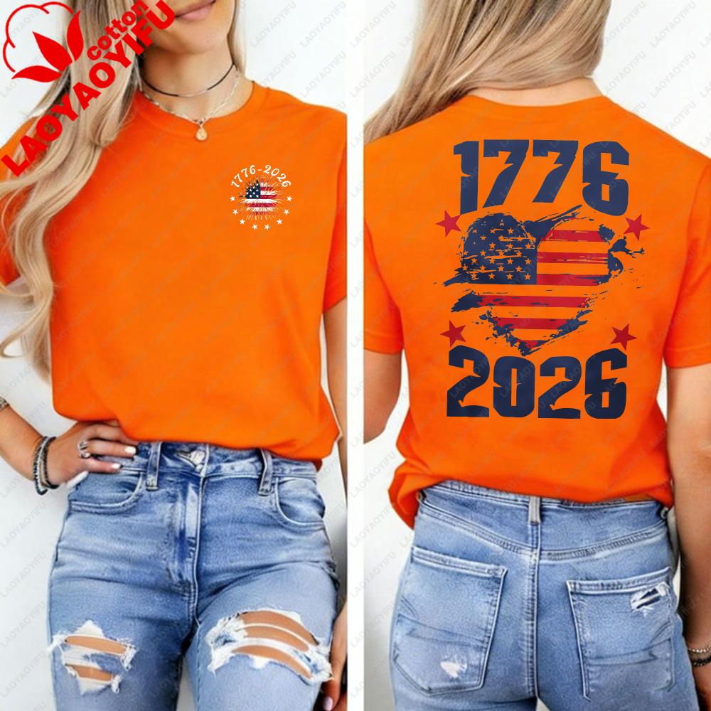America 17762026 TShirt Birthday Sweatshirt America Independence Day Flag Fourth of July Celebrate of Tee Unisex Clothes Tops
