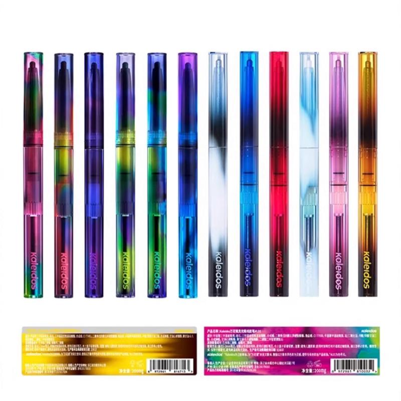 Kaleidos Automatischer Gel-Eyeliner Stift Wasserdicht Chameleon Farbe Langanhaltend Glitzer Metallisch Wasserdichter Augen-Liner Stift Make-up