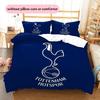Tottenham Hotspur FC Pattern Bedding Home Decoration Birthday Gift (1 * Duvet Cover + 2 * Pillowcase, Without Core)
