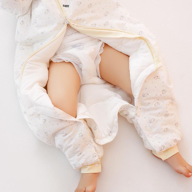 Thickened Warm Antibacterial Cotton Footed Toddler Sleeping Bag Blanket (No. 1000)