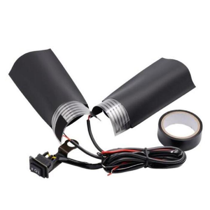 1Pair Motorcycle Handle Heater Adjustable Third Gear Switch 12V Keep Hands Warm