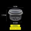 Round High-Grade Takeout Bowl for Ice Jelly, Taro Balls, Grass Jelly, Sago, and Fruit Salad.