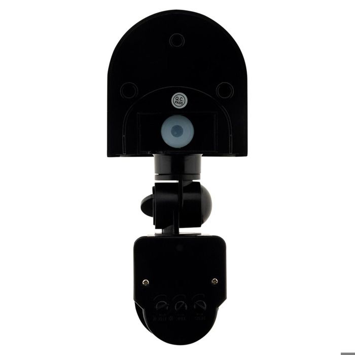 Détecteur mouvement IP44 - tête orientable - 1200W - Noir - Zenitech