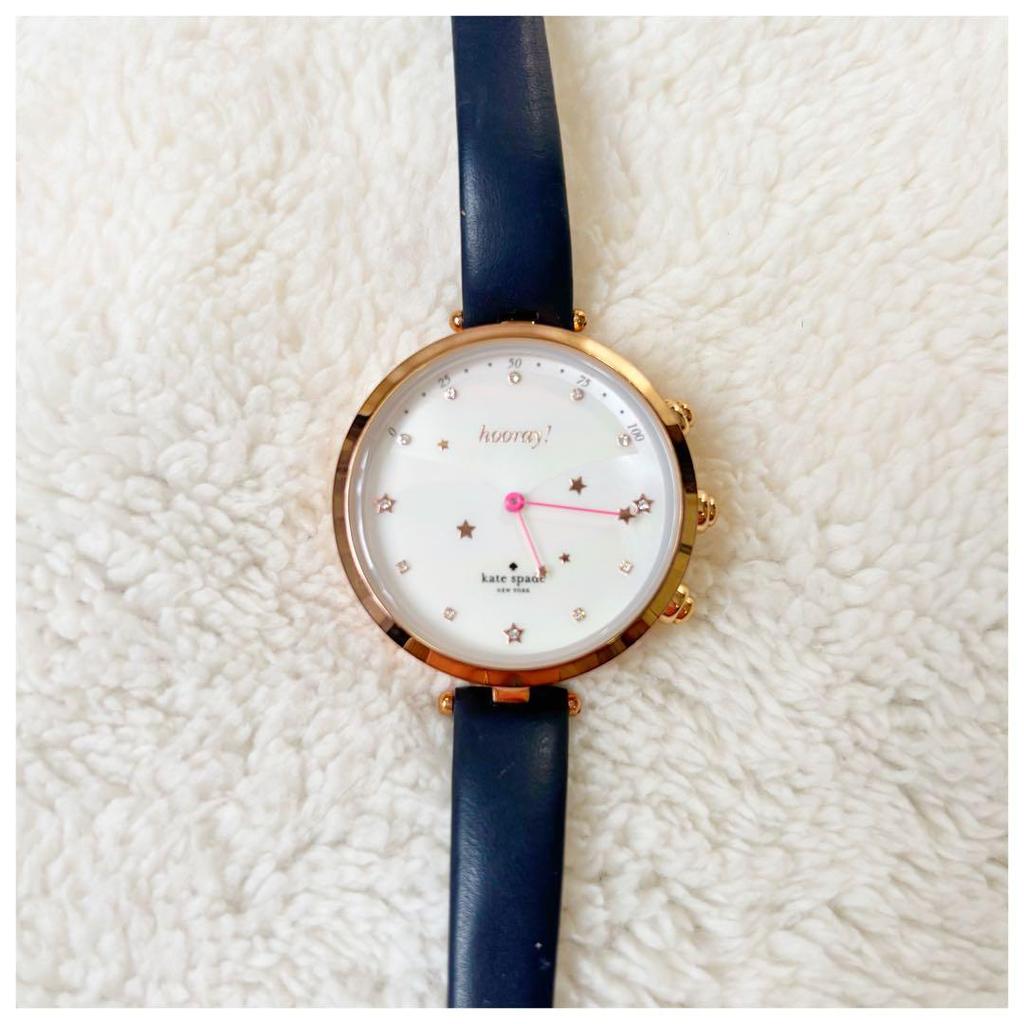 Used [With Box] Kate Spade Wristwatch Ladies Navy Dead Battery Popular Model