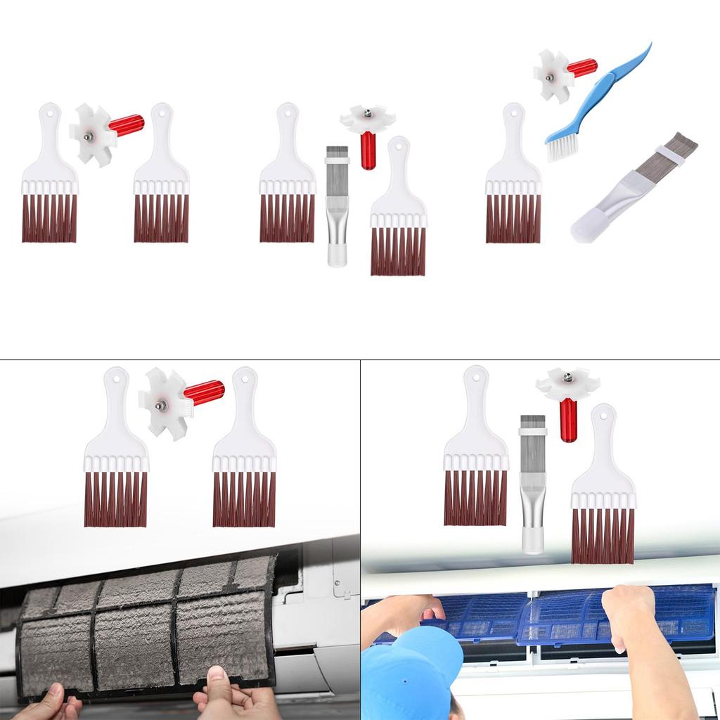 Klimaanlagen Lamellenbürsten Reiniger Set Kühlschrank Kondensatorschlange Kamm