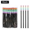 50Pcs Crystal Eyelash Brush Microbrush Cosmetics Tool Eyelash Brushes Rainbow Color Eyelashes Extension Spoolie