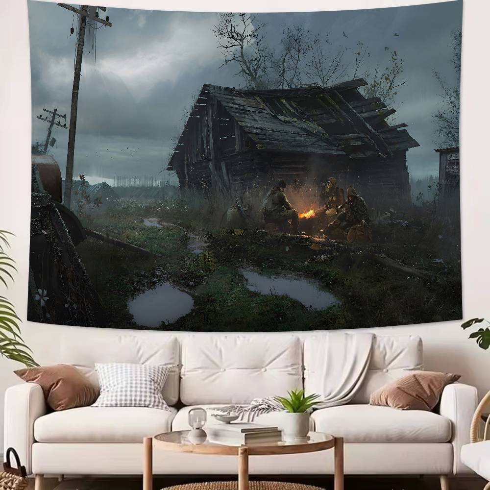 Horror Thriller Adventure Game SSTALKER Series Game Tapestry Decoration Bedroom Dormitory Background Living Room Club Tapestry