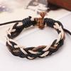 Bohemia Punk Twisted Wax Rope Bracelet For Man Hand Woven Hemp Rope Adjustable Bracelet Unisex Accessories Designer  Gift
