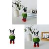 Wooden French Bulldog Figurine Creative Desk Decor Handcrafted Home Office Gift For Animal Lovers