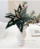 High-Grade Gold Powder Adhesive Fabric Flowers for Christmas Tree Decorations