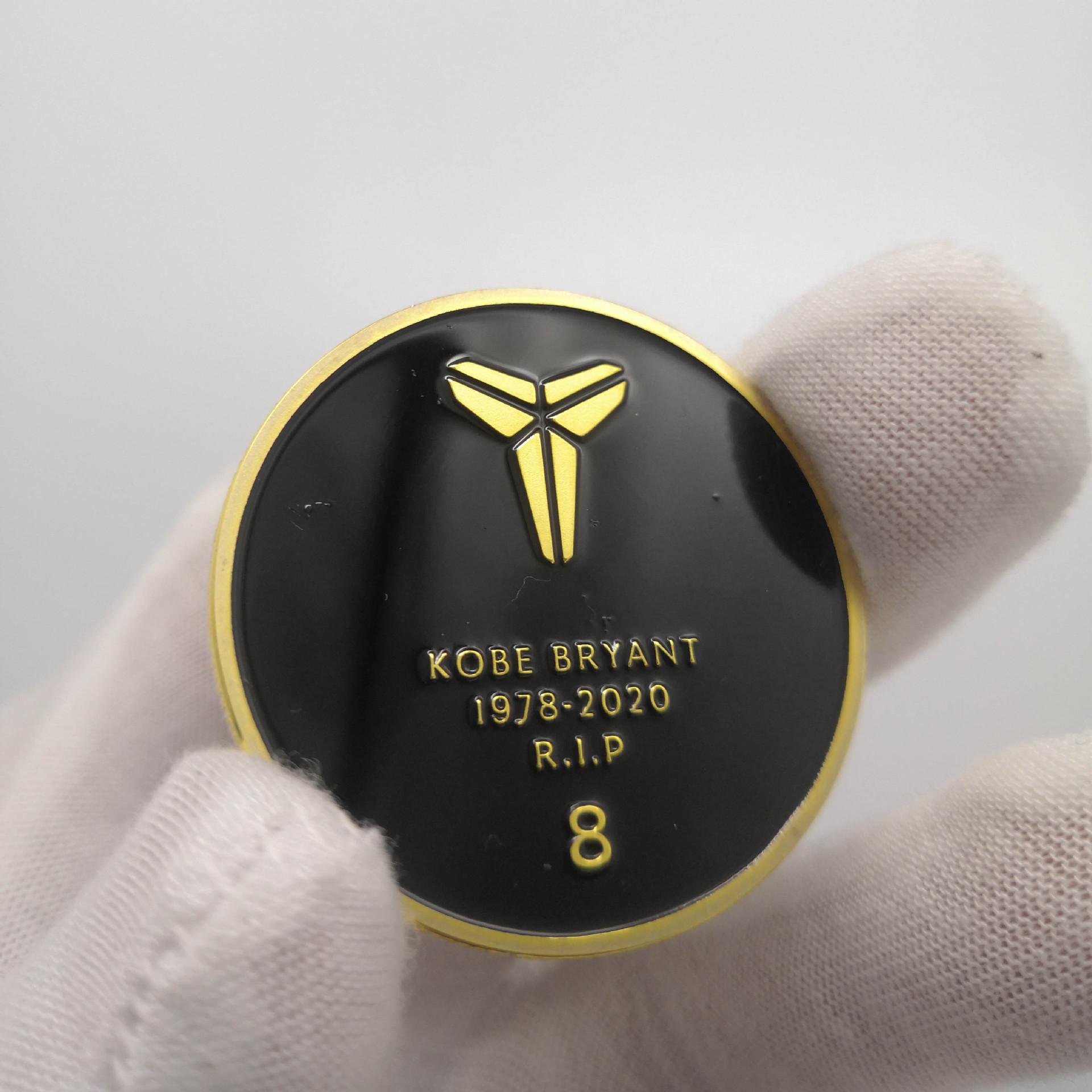 Кобе Блэк Мамба, Памятная медаль с золотым покрытием, Памятная золотая монета КОБЕ, Медали, Значки, Рождественский подарок, Наполнители для чулка золотой