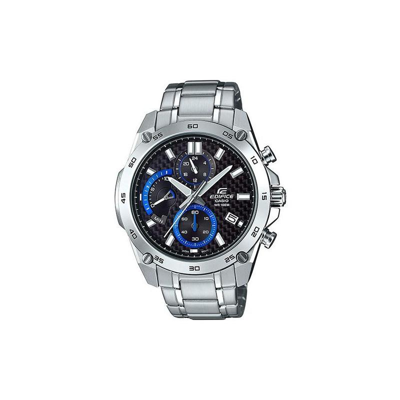 Casio EDIFICE quartz movement stainless steel strap Japanese and Korean watch men's watch black dial EFR557CD1A