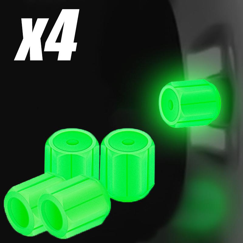 4/8/16 ks Auto Svítící Víčko Ventilku Pneumatiky Fluorescenční V Noci Svítící Motocykl Kolo Tryska Kola Víčka Ventilků Pneumatiky Automobilu Svítící Víčka