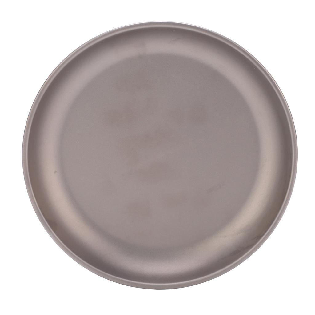 Pure Titanium Saucer Dishes Outdoor Tableware Camping Hiking Plates Cutlery Picnic PlateLarge