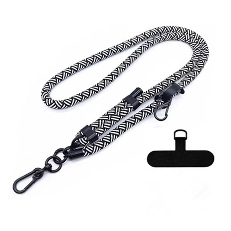 Phone Lanyard Adjustable 1 Cm Diameter Outdoor Universal Case  Anti-lost Wrist Strap Crossbody Shoulder Card Neck Cord Clip Hang