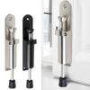 Spring Door Stopper Foot Kickdown Stop Telescope Zinc Alloy Sturdy Foot Pedal Door Lock Holder Heavy Duty Protector Wall