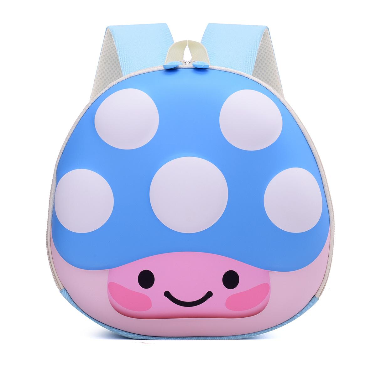 

School bag new foreign versatile children s bag boys and girls small mushroom backpack light weight синій