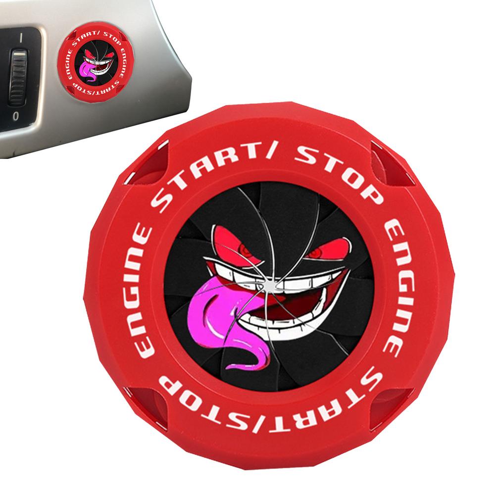 

Крышка кнопки запуска автомобиля Креативные крышки кнопок автомобиля Крышка для запуска двигателя автомобиля Стильные крышки кнопок запуска Кнопка зажигания автомобиля
