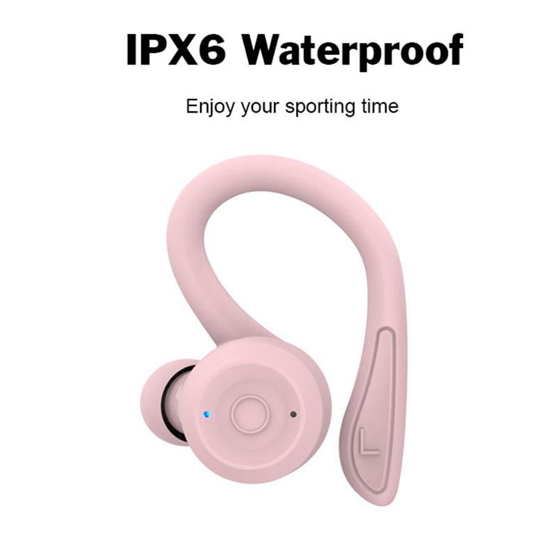 IPX6 Wasserdichte Sportliche Drahtlose Kopfhörer HiFi Subwoofer Stereo Mit HD Mikrofon Geringe Latenz Geräuschunterdrückung Headset