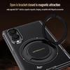 Supporto Magnetico Metallico con Cinturino da Polso Custodia per Telefono 2-in-1 per Samsung Galaxy Z Fold 8 Fold8 Ultra Copertura Anteriore in Pelle Schermo in Vetro