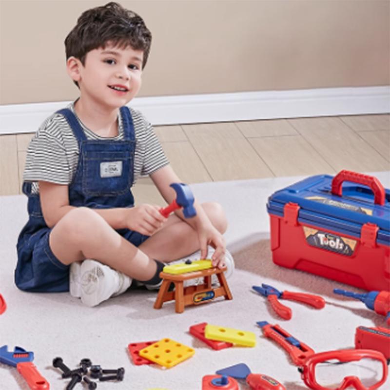 Children's toolbox set toy simulation repair tool plastic baby puzzle hands-on assembly toy children's gift