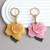 High-Value Rose Keychain Card Holder: Perfect for Valentine's, Qixi, or Teacher's Day Gifts.