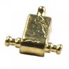 Guitar String Tree Retainer In Chrome/gold With Mounting Screws Instrument New