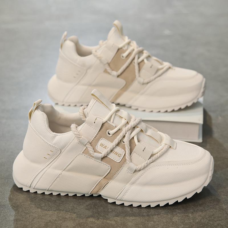 

Мужская спортивная обувь Дышащая подошва Мужские кроссовки Лето Новая мода Удобная Износостойкая Мужская Обувь для Скейтборда Бега 44 бежевый