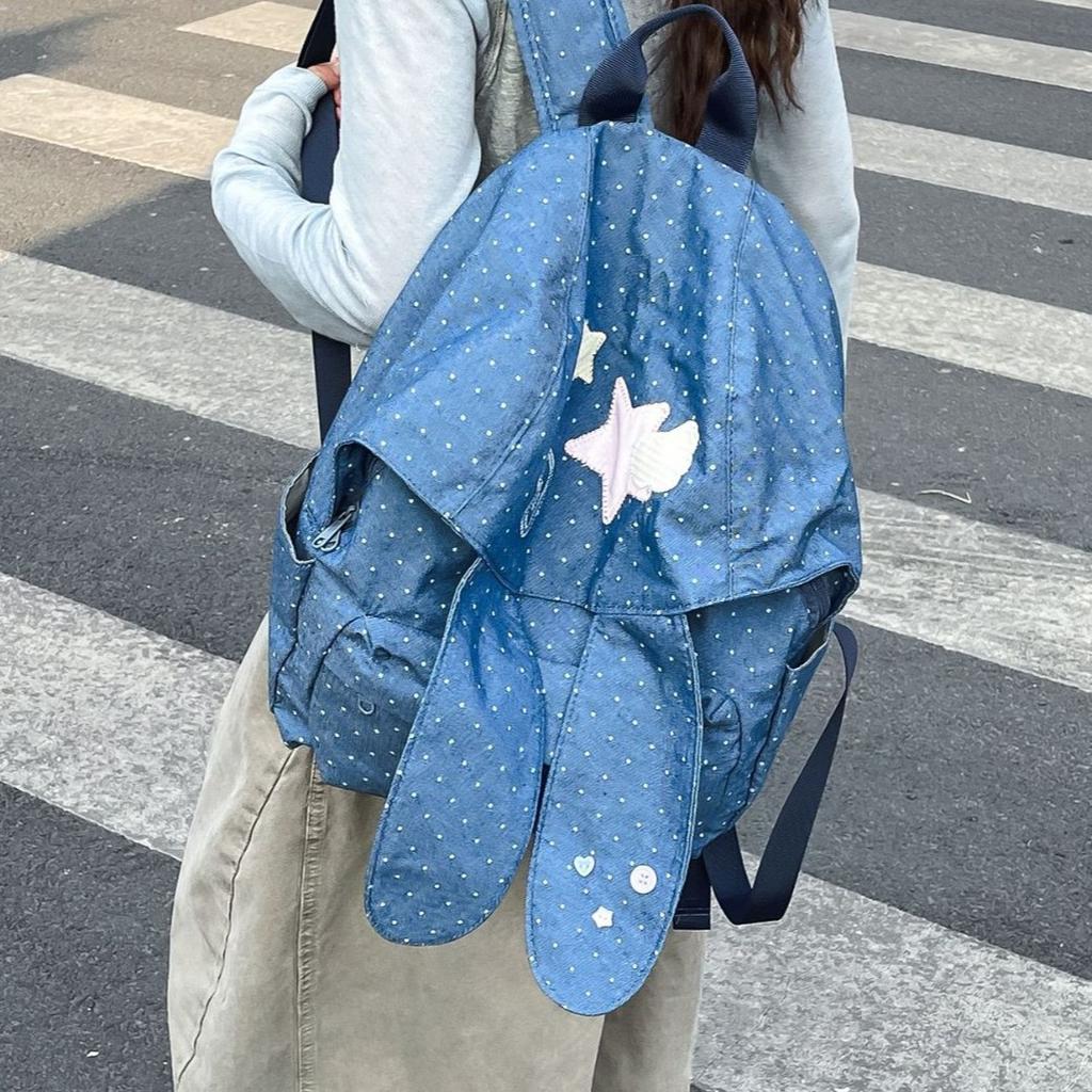 Schoolbag wholesale new Mori ins Japanese solid color canvas casual small backpack retro niche simple student class