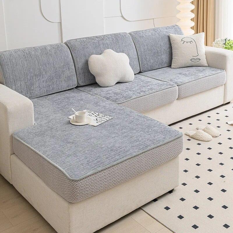 Elastic All-Pack Sofa Cover Four Seasons Universal Non-Slip Anti-Cat Scratch Cushion Cover Thickened Wear Sofa Backrest Hats