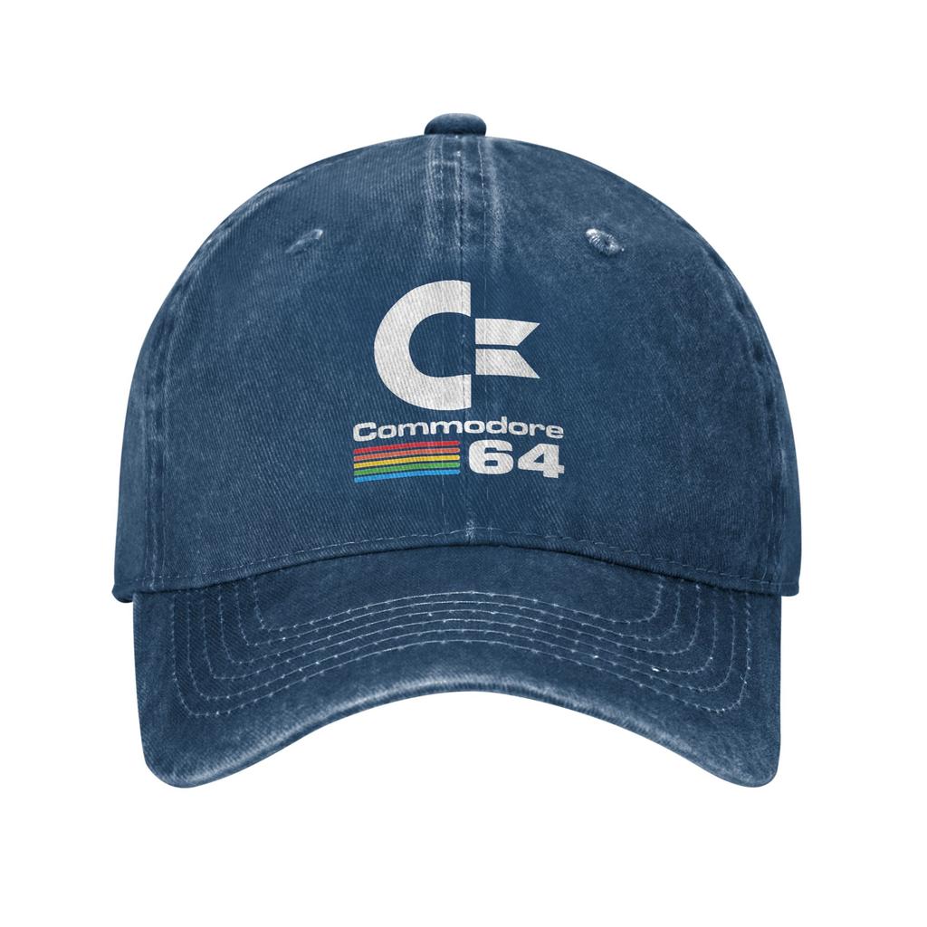 Commodore 64 Denim Fabric Cap Casual Baseball Caps Adjustable Hat Summer Unisex Baseball Hats