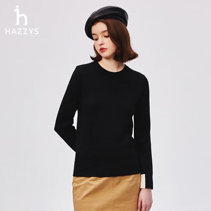 HAZZYS Women's Color-Block Wool Sweater