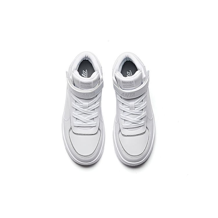 Anta Comfortable Non-Slip Durable High-Top Skate Shoes Kids Sneakers White A33038010H-1
