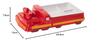 Endo Shoji TKG Children's Lunch Plate, Red, Melamine, Removable Plate, Dimensions (W x D x H): 300 x 150 x 80 mm, Weight: 0.580 kg, Cute Plate for Fun