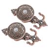 1Pair Premium Metal Curtain Hooks European Design Decorative Curtain Holders Easy Install Simple Wall Hooks for Living Room