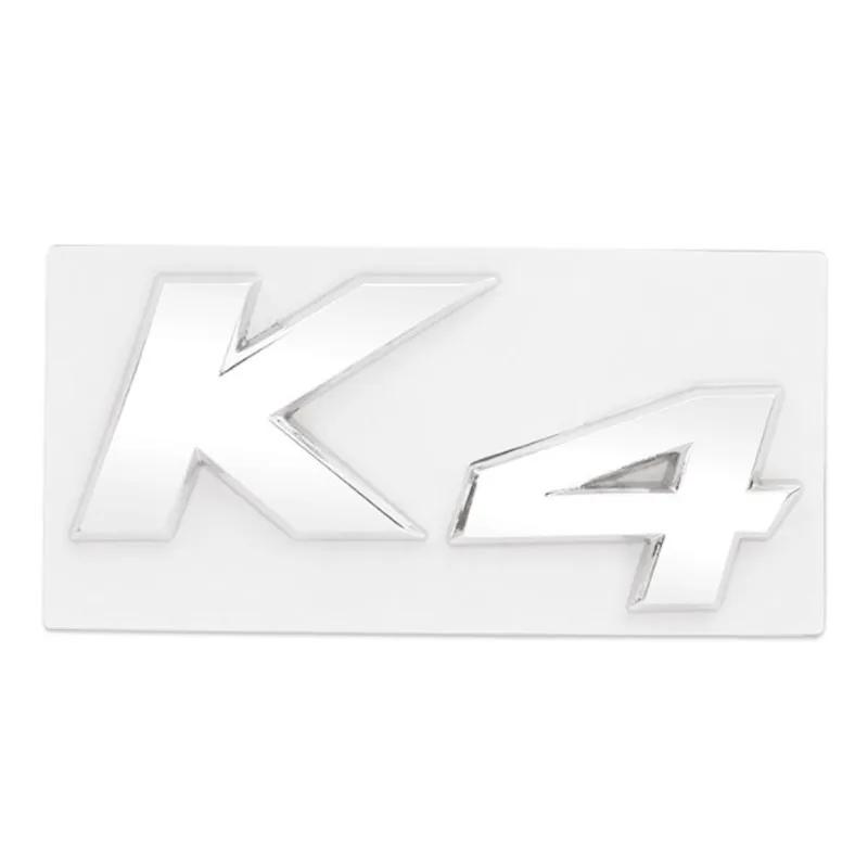 HRHT5 3D Metal Chrome Black K2 K3 K4 K5 KX7 Letters Logo Rear Boot Trunk Emblem Badge Sticker For Kia Car Styling Accessories