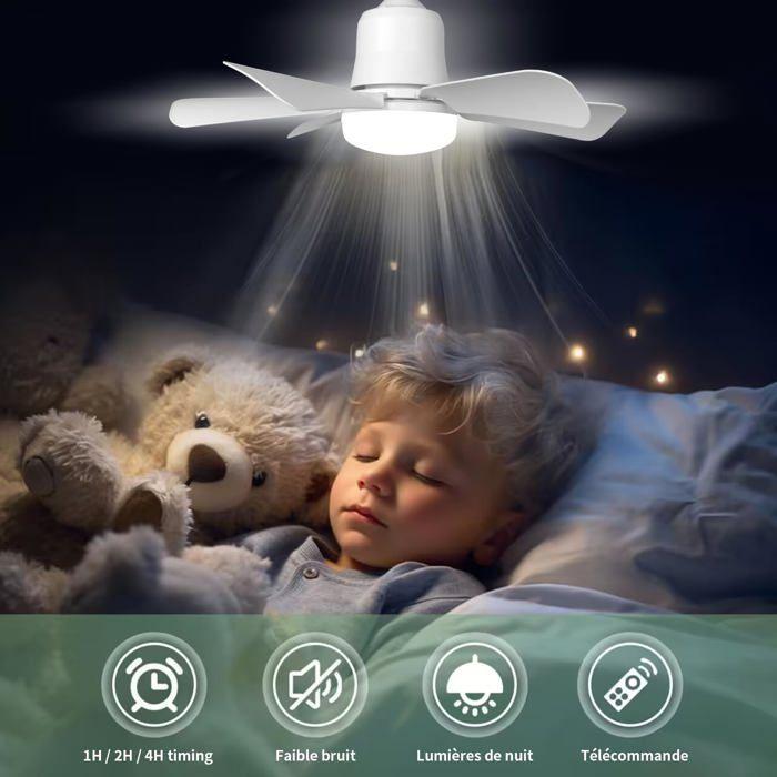 LED Ceiling Fan 30W Ø42 Cm, 6 Blades, E27, 3 Speeds, Remote Control, Timer
