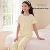 Girls' Princess Style Pure Cotton Short-Sleeve Pajama Set