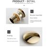 Pop up Drain Button Bathroom Sink Plug Black Gold Rose Siphon Waste Stopper Wash Basin Faucet Accessory for Kitchen Or Bath Oil Drain Plugs 3
