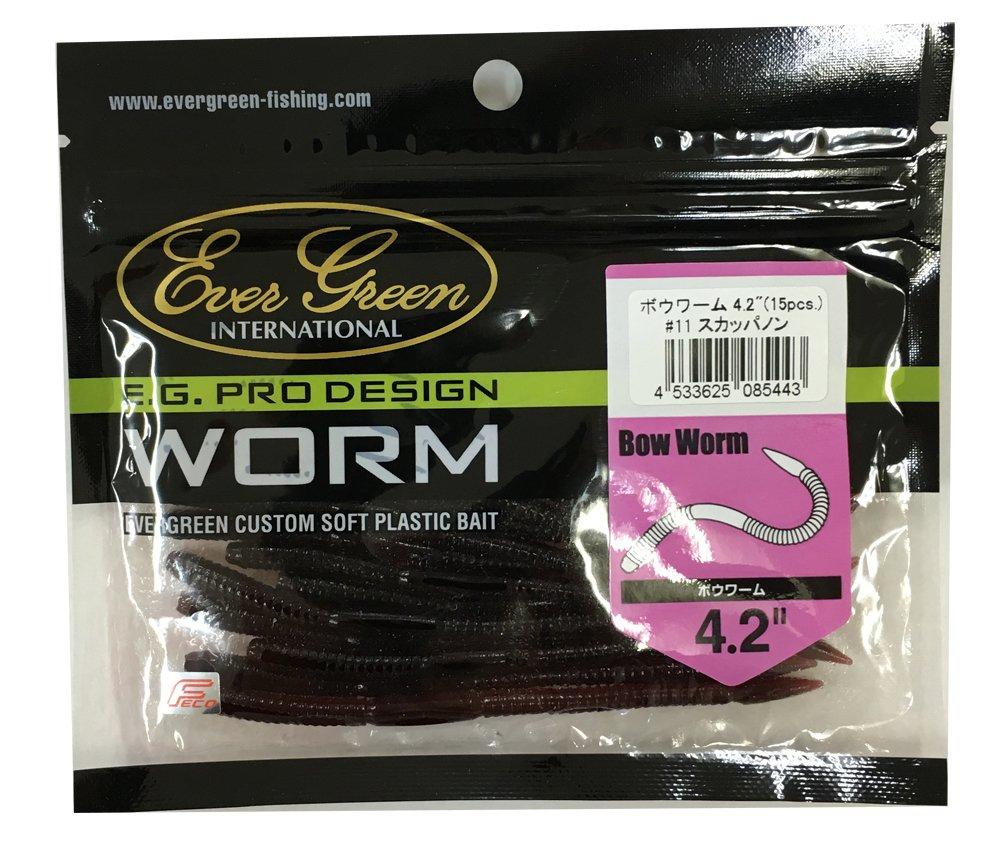 EVERGREEN Червь Bowworm 4,2 дюйма Scuppernon №11 15 pieces