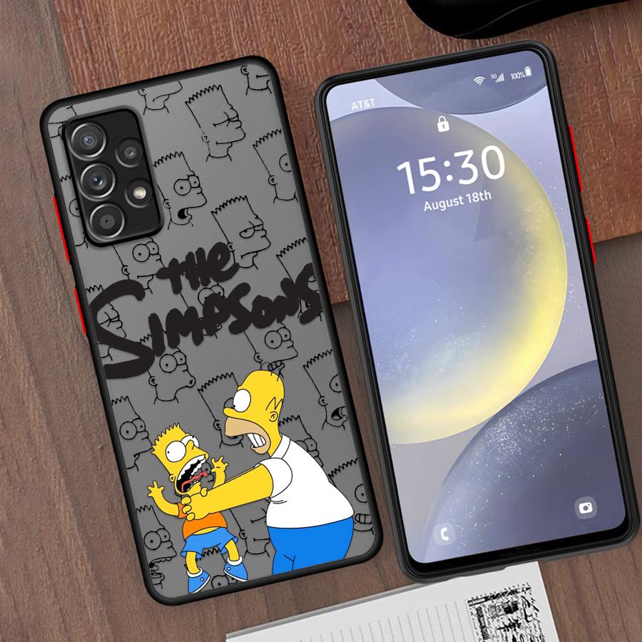The Simpsons Family Phone case for Samsung Galaxy A21s A22 A71 A72 A73 A23 A25 A52s A53 A54 A55 A24 A31 A32 A33 A34 A51 A52