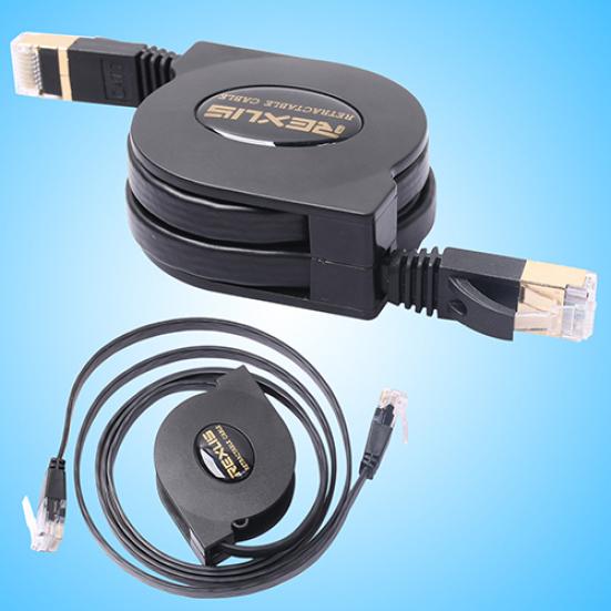 6.6/4.9/3.3 Ft Cat 6 Twisted Pair 7 Cat Network Ethernet Patch Cable Retractable
