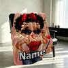 Custom Name Personalized Betty Boop Print Blanket, Home Decor, Bedroom, Sofa, Camping, Couch, Gifts for Birthday Christmas