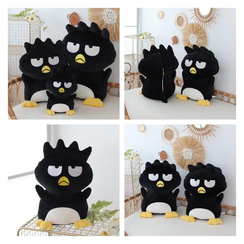 Cartoon Cool Black Penguin Plush Toy With Ultra Soft Short Fur For Kids And Teens